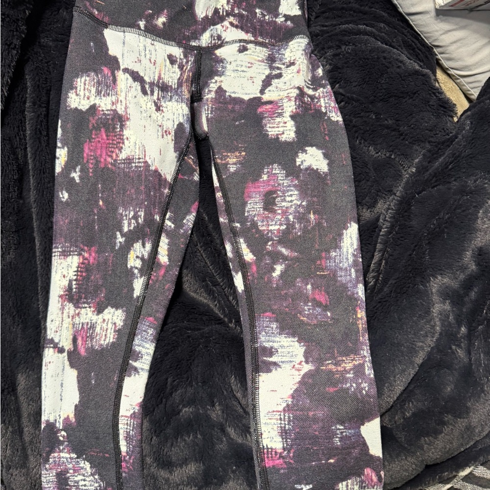 Lululemon Pink and Patterned Leggings